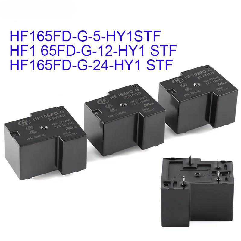 2 ชิ้น/1 ชิ้นรีเลย์กําลังสูง HF165FD HF165FD-G/5-HY1STF HF165FD-G-12-HY1STF HF165FD-G-24-HY1STF HY1S