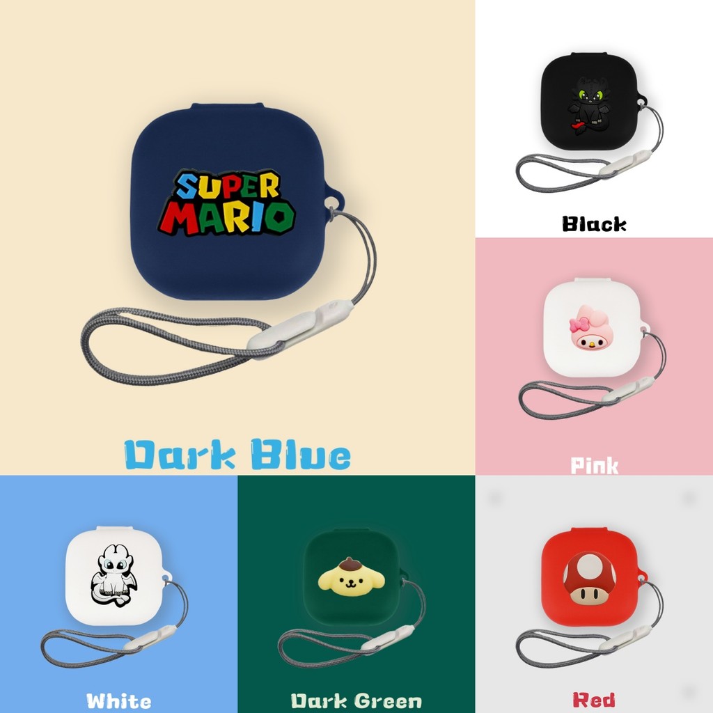 for 1MORE Ear Clip S12 Case Suitable for 1MORE S12 Cute Sanrio Cartoon Mario Silicone Soft Case 1MOR