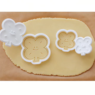 Lucky Four-Leaf Clover เครื่องตัดคุกกี้บิสกิตแม่พิมพ์แสตมป์ครัวเบเกอรี่ Pastry Bakeware ขนมเบเกอรี่อุปกรณ์