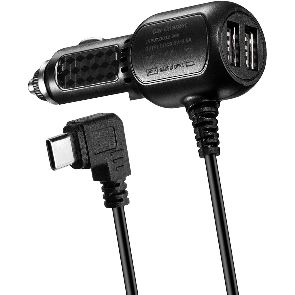 Dash Cam ประเภท C อะแดปเตอร์สายไฟ USB-C พอร์ต Dashcam สําหรับ REDTIGER F7N /F7NP,WOLFBOXG840S G850 D