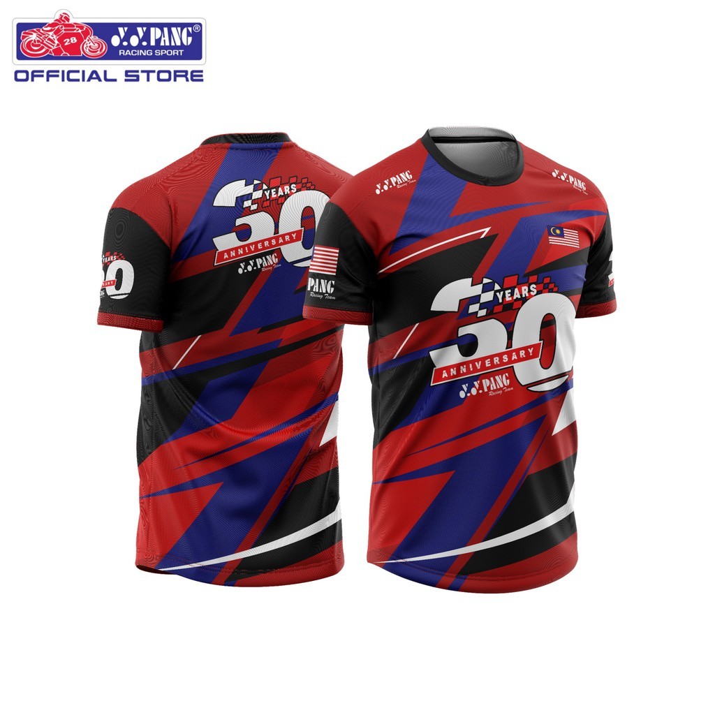 Yypang Racing Team 30 Anniversary Tshirt / Baju เสื้อไมโครไฟเบอร์ / เสื้อระเหิด / เจอร์ซีย์