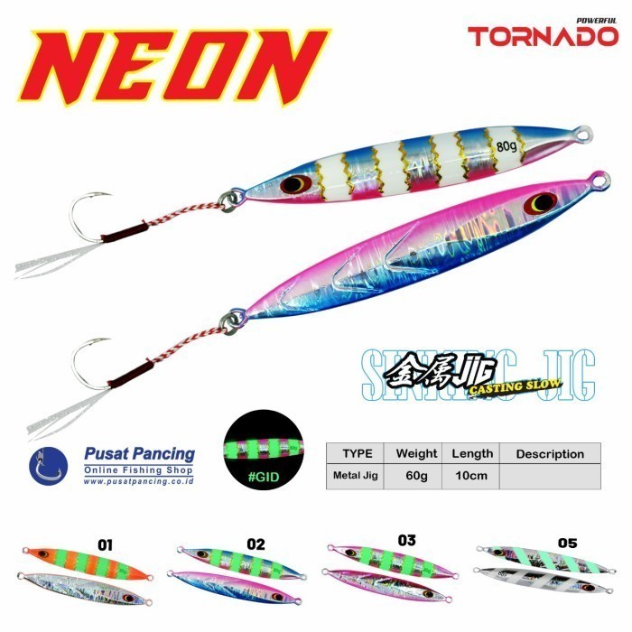 TORNADO NEON Jig 60g - 100g