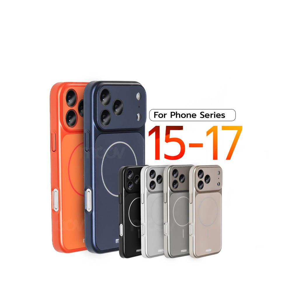 [178บ.โค้ดคุ้ม] Moov CS16 Case เคส แม่เหล็ก สำหรับไอโฟน 17 Pro Max Air 16 15 Plus เปลี่ยนเป็น 17 กัน