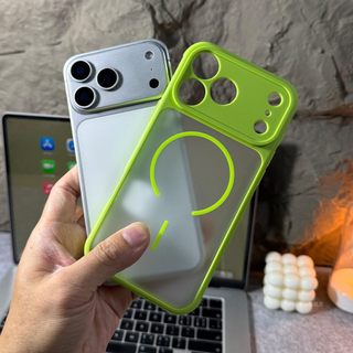 ใหม่เรืองแสงสีเขียวกระจายความร้อนกรณีแม่เหล็กสําหรับiPhone 11 12 13 Pro Max 14 15 16 Plus 17 Air Full-Cover MatteผิวDrop-proof Hardปกหลัง