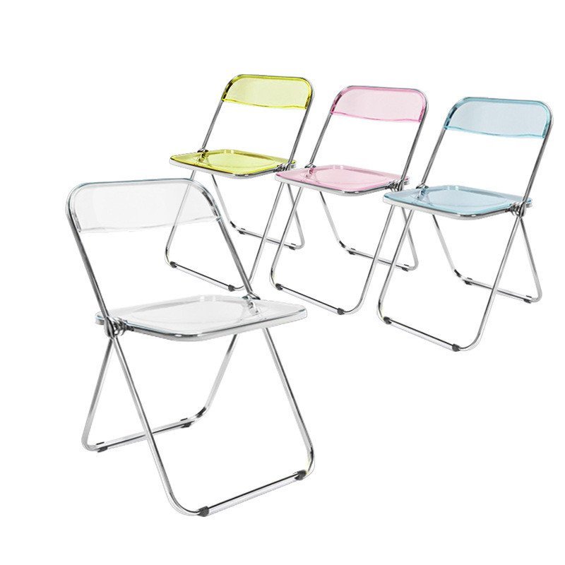 เก้าอี้พับ Nordic โต๊ะพับเก้าอี้โลหะExtremely Simple ins Dressingเก้าอี้รับประทานอาหารการถ่ายภาพเก้า