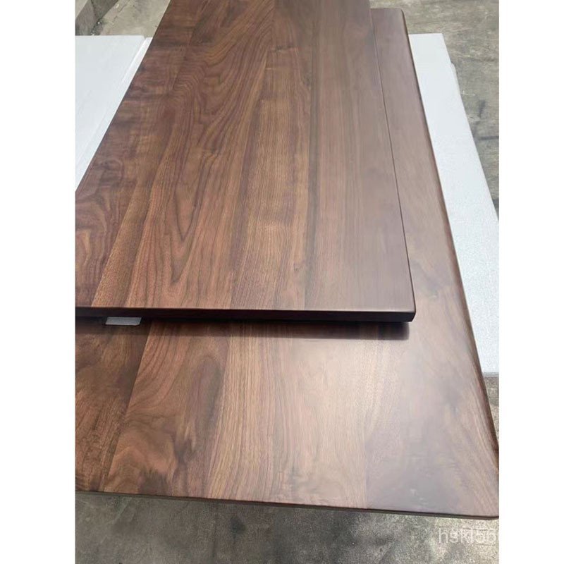 บาร์ไทเปอเมริกันวอลนัทสีดําโต๊ะน้ําชาโต๊ะโต๊ะรับประทานอาหารโต๊ะสีขาวขี้ผึ้งแผงไม้ไม้เนื้อแข็งเชอร์รี