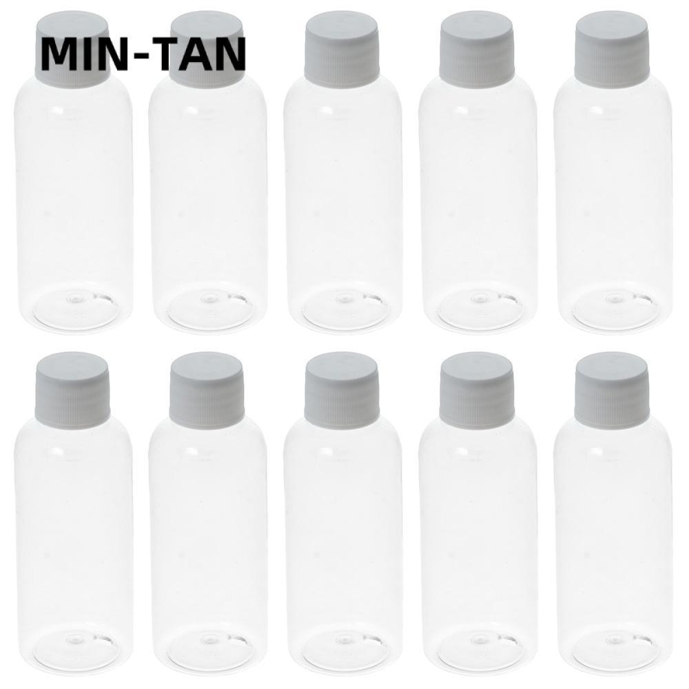 MIN-TAN 10 ชิ้น Ginger Shot ขวด Freezable สําหรับของเหลวพร้อมหมวกภาชนะพลาสติกป้องกันการรั่ว