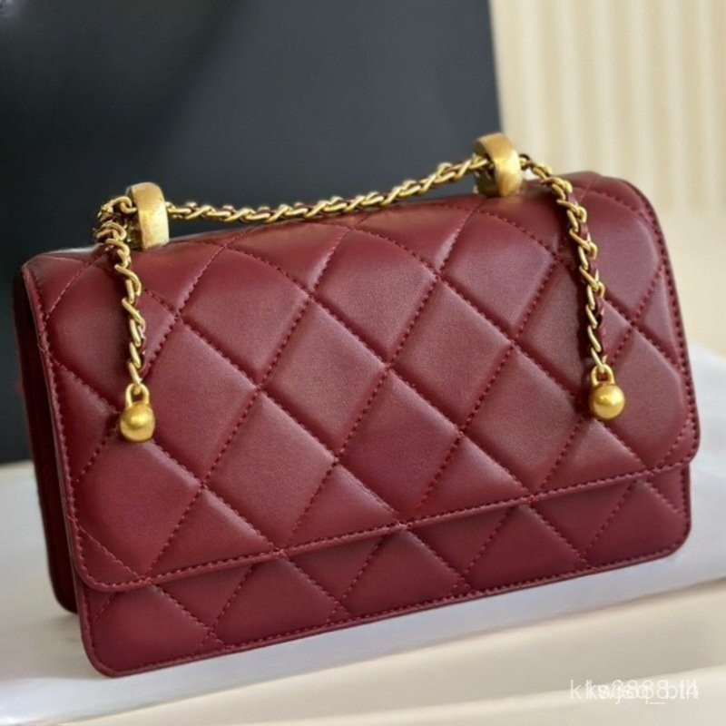 สินค้าสําเนาแบรนด์#g羊皮菱格包包2024新款時尚單肩包斜挎包女包Z206精品手提包水桶包男生包包肩背包精品側背包連帶包手提包託 พีเคเค9