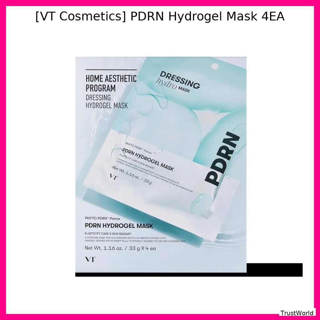 [VT Cosmetics] PDRN Hydrogel Mask 4EA / Hydrating, Revitaliz โดย TrustWorld