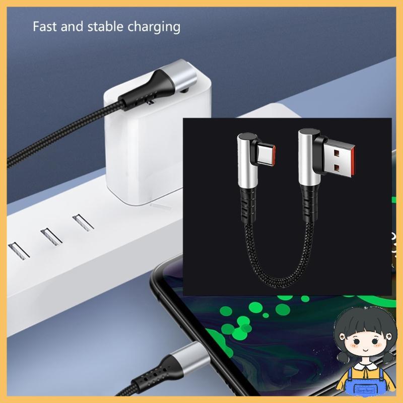 สายเคเบิล USB เป็น Type C ข้อศอกบาง 90 องศาสําหรับการชาร์จอย่างรวดเร็วและซิงค์ข้อมูลที่มีประสิทธิภาพ