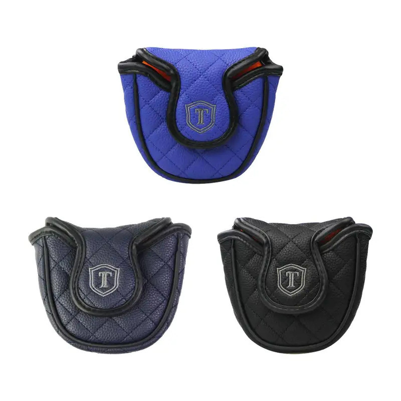 Golf Mallet Putter Head Cover Putter Headcovers PU Leather for Most Putter Club