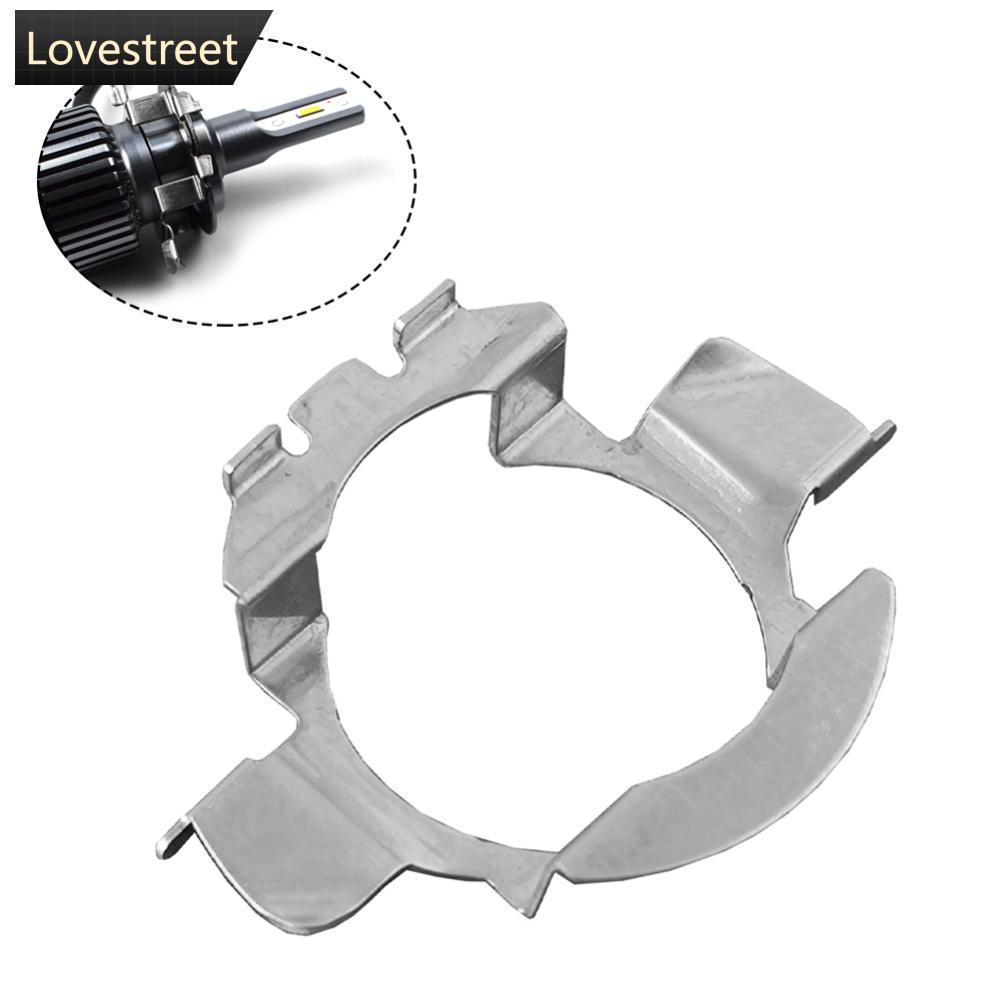 LOVIE 2 ชิ้น H7 L05 อะแดปเตอร์ไฟหน้ารถซ็อกเก็ตหลอดไฟ Led ผู้ถือโคมไฟฐานสําหรับทนอุณหภูมิสูงสแตนเลสรถ