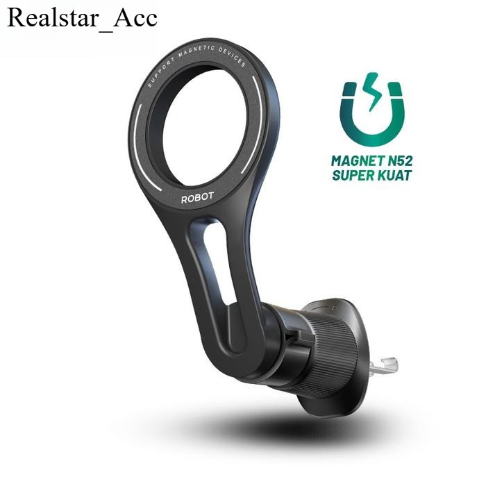 ROBOT RT-CH24 Magsafe Car Holder Magnet N52 Free Rotatable Original Products