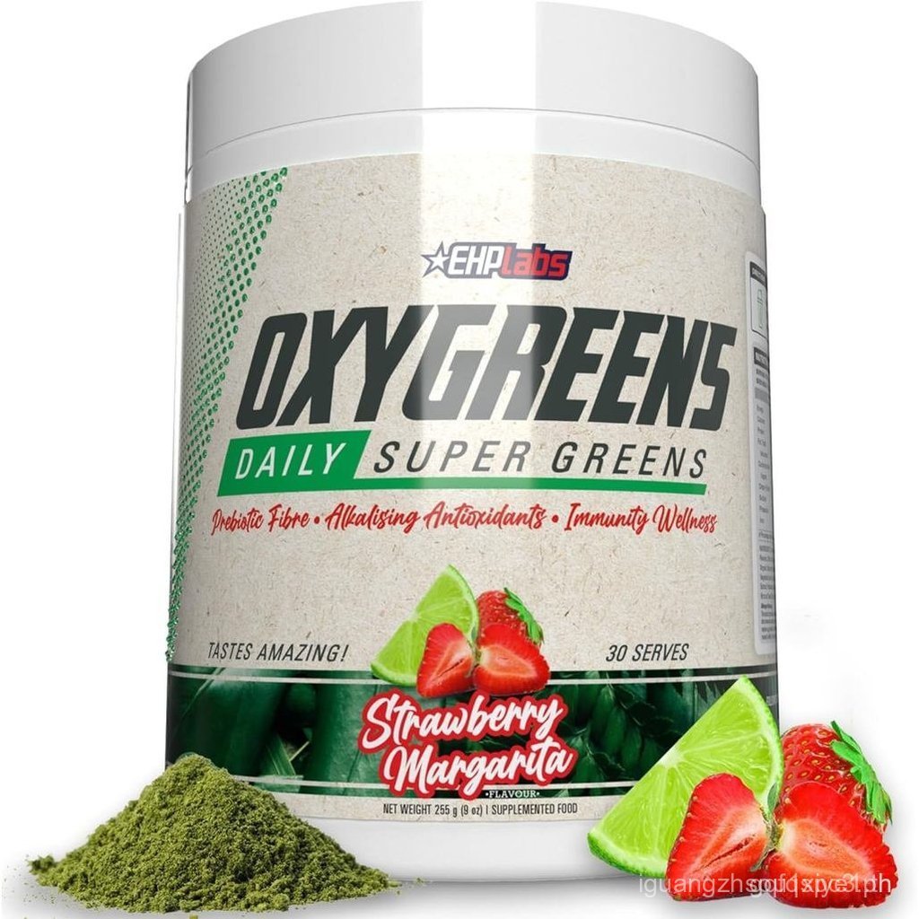 EHP Labs OxyGreens Super Greens Powder - Spirulina & Chlorella Superfood, Green Juice Powder & Green