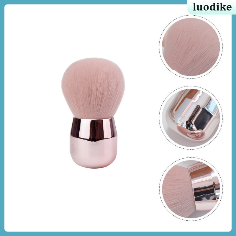 💄 ชุดแปรงแต่งหน้าพรีเมียมสีชมพู 4.3inx1.18in พร้อมใยสังเคราะห์ สำหรับแป้งฝุ่น คอนทัวร์ และรองพื้น ด้