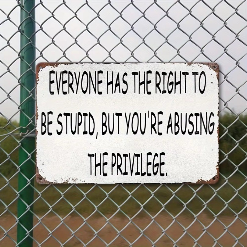 HELLOYOUNG Vintage Metal Wall Art Sign Retro Quote Plaque Poster Home Bar Decor