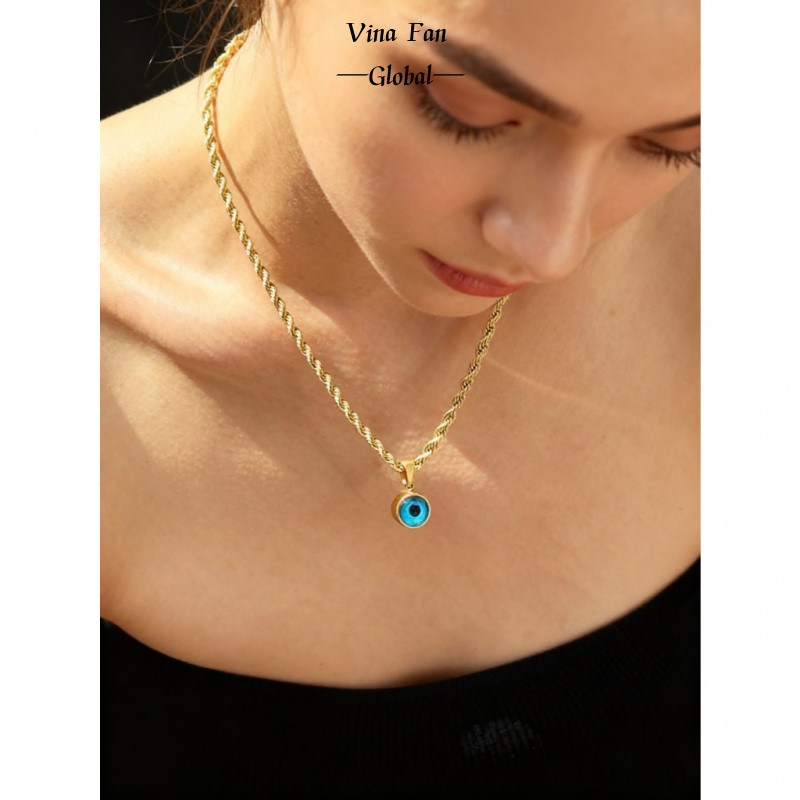 สร้อยคอเหล็กไทเทเนียม สไตล์นางฟ้าและปีศาจ ปรับขนาดได้ สำหรับทุกคน - รูปที่ 6