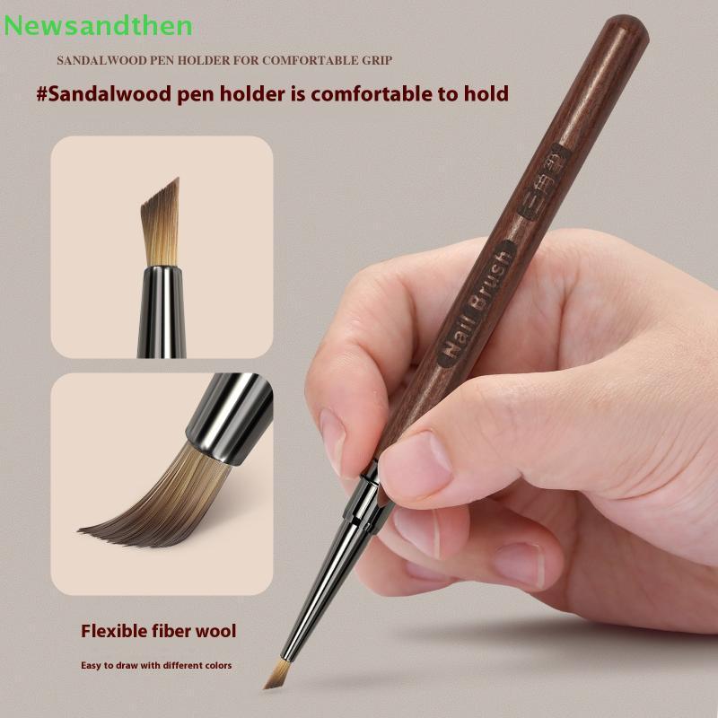 Newsandthen Nail Art Pen Brush Phototherapy Pen Wood Detail Pen Brush Painting Brush Multi Styles Na