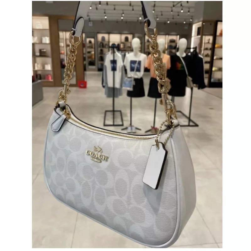 COACH Underarm Bag Swinger สไตล์คลาสสิกเรโทร ใช้ได้ทั้งเป็น숄เดอร์และメッセンジャーバッグ CA548