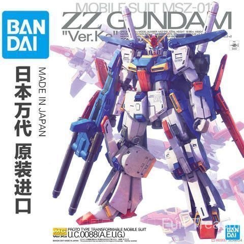 [ข้อเสนอพิเศษร้านใหม่] Bandai Assembled Gundam Model MG 1/100 MSZ-010 ZZ Gundam Ver. เวอร์ชั่นการ์ด 