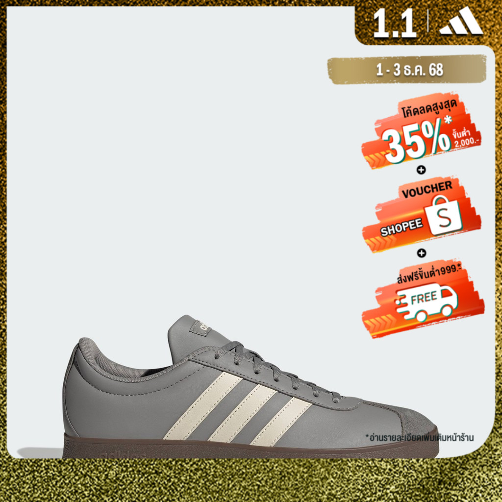 adidas ไลฟ์สไตล์ รองเท้า VL Court Base ผู้ชาย สีเทา JI1777