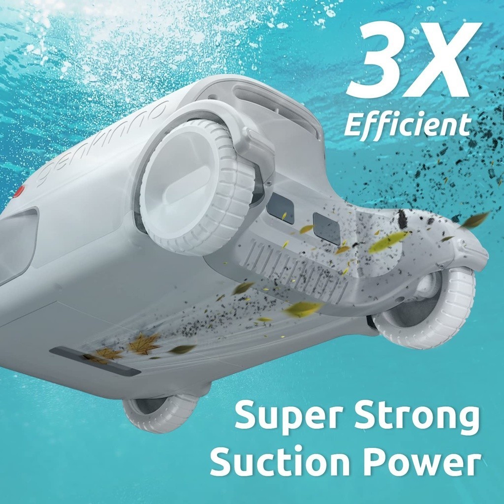 Genkinno P1 Cordless Robotic Pool Vacuum Cleaner - Automatic Pool Cleaner