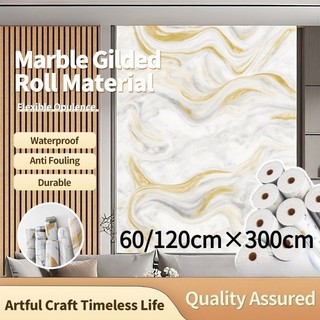 2.5mm Thickness Waterproof Marble Wallpaper Self Adhesive Wall Decor Sticker Household