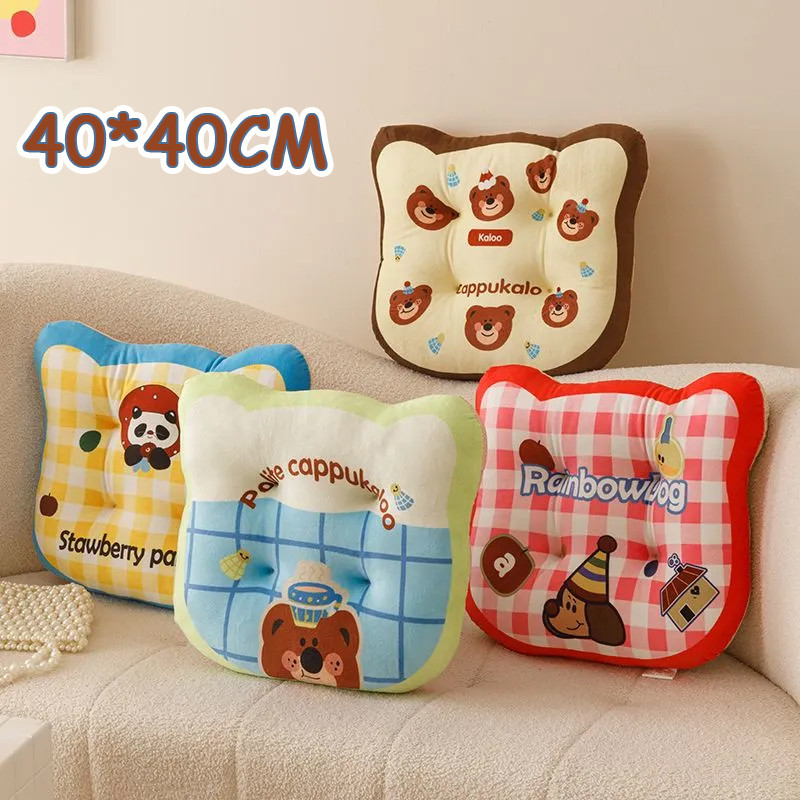 ที่นั่งรองนั่ง ขนาด40x40cm ลายการ์ตูนน่ารัก หมอนตุ๊กตา นุ่มสบาย การใช้งานในรถยนต์โฮมออฟฟิศ