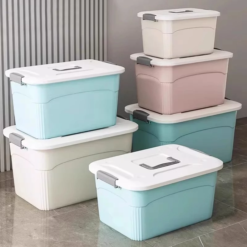 WISE กล่องเก็บของ กล่องเก็บของพลาสติก มีล้อเคลื่อนย้ายได้สะดวก มีให้เลือก 4 สี มีให้เลือกหลายขนาด