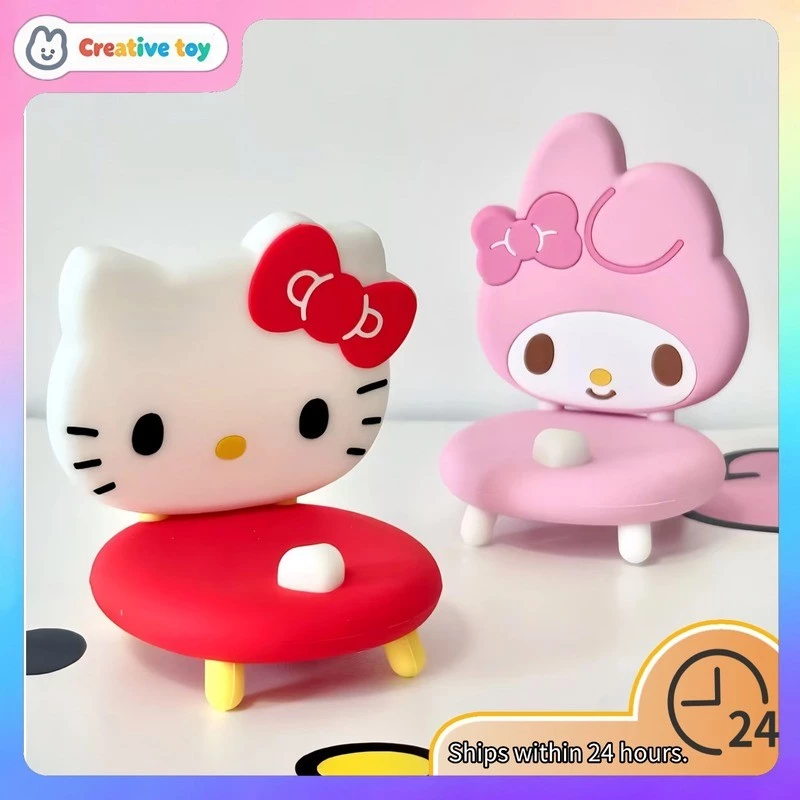 Sanrio | ที่วางโทรศัพท์ | ซานริโอ ทํานอง ขาตั้งโทรศัพท์เก้าอี้สตูลขนาดเล็กยืนตั้งโต๊ะการ์ตูนน่ารักโทรศัพท์ยืนสก์ท็อปเครื่องประดับ