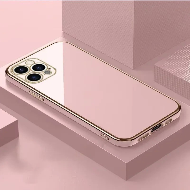 หรูหราสีทึบ Electroplated เคสโทรศัพท์สําหรับ Realme V11 V13 V15 V20 V23 V30 V5 V50 V60 Q3 Q3i 10S Q5