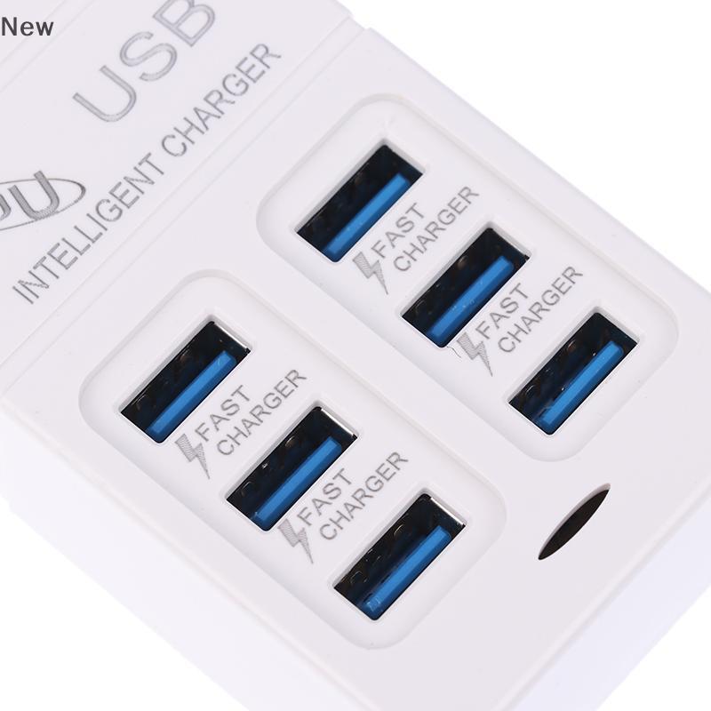 1ชิ้นปลั๊ก US 6พอร์ตที่ชาร์จ USB หลายพอร์ต35W PD Type-C โทรศัพท์มือถือชาร์จเร็วอะแดปเตอร์ USB ฮับ ราคา ถูกที่สุด ดีลบีเคเค แกลเลอรีภาพที่ 9