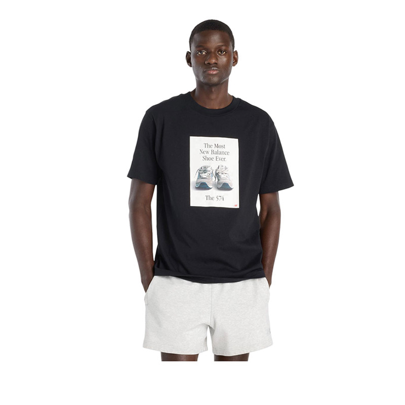 เสื้อยืดผู้ชาย New Balance 574 Ad - สีดํา