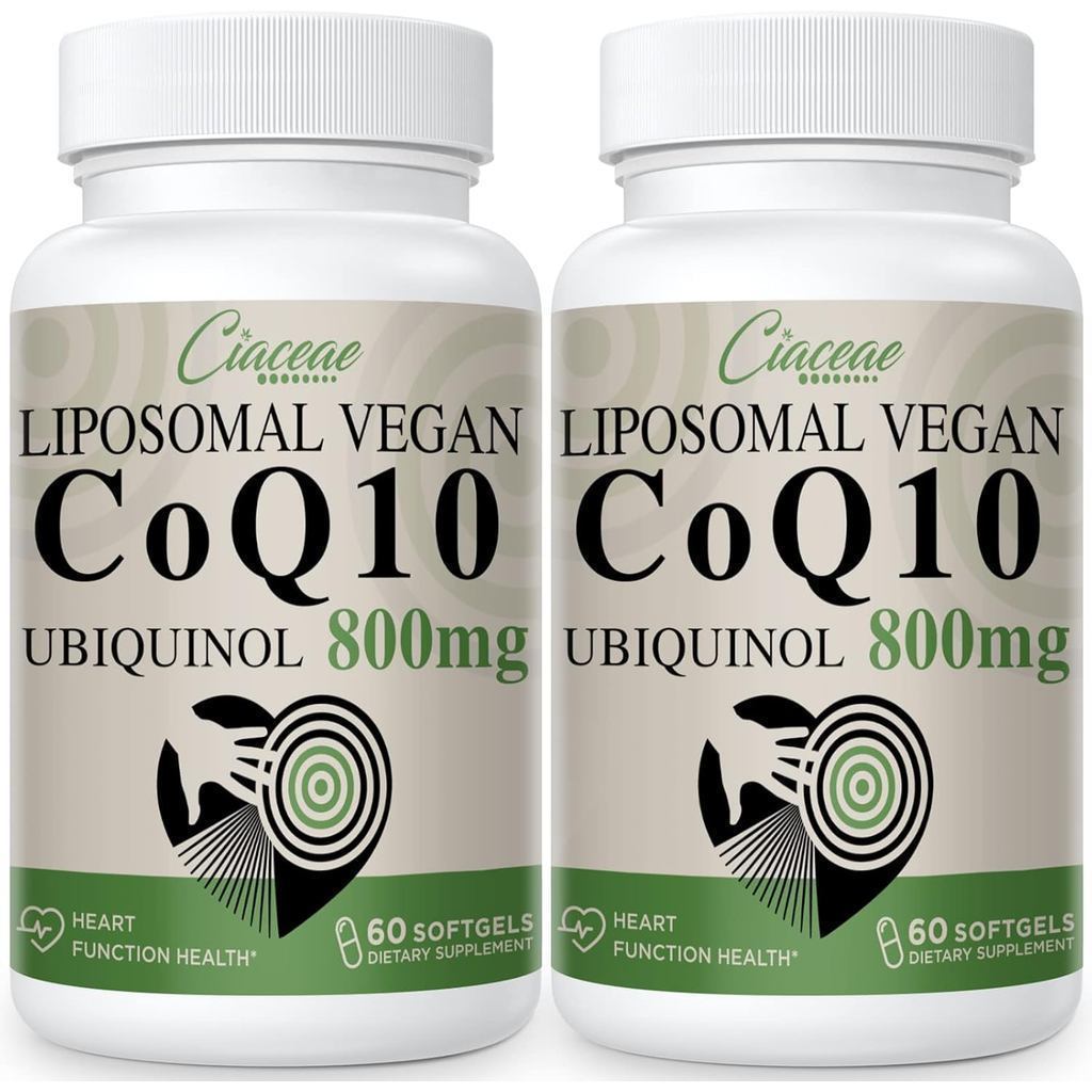 Liposomal CoQ10 800mg Ubiquinol Softgel, Max Absorption, Ubiquinol CoQ10, Ubiquinol CoQ10 ขยายสําหรั