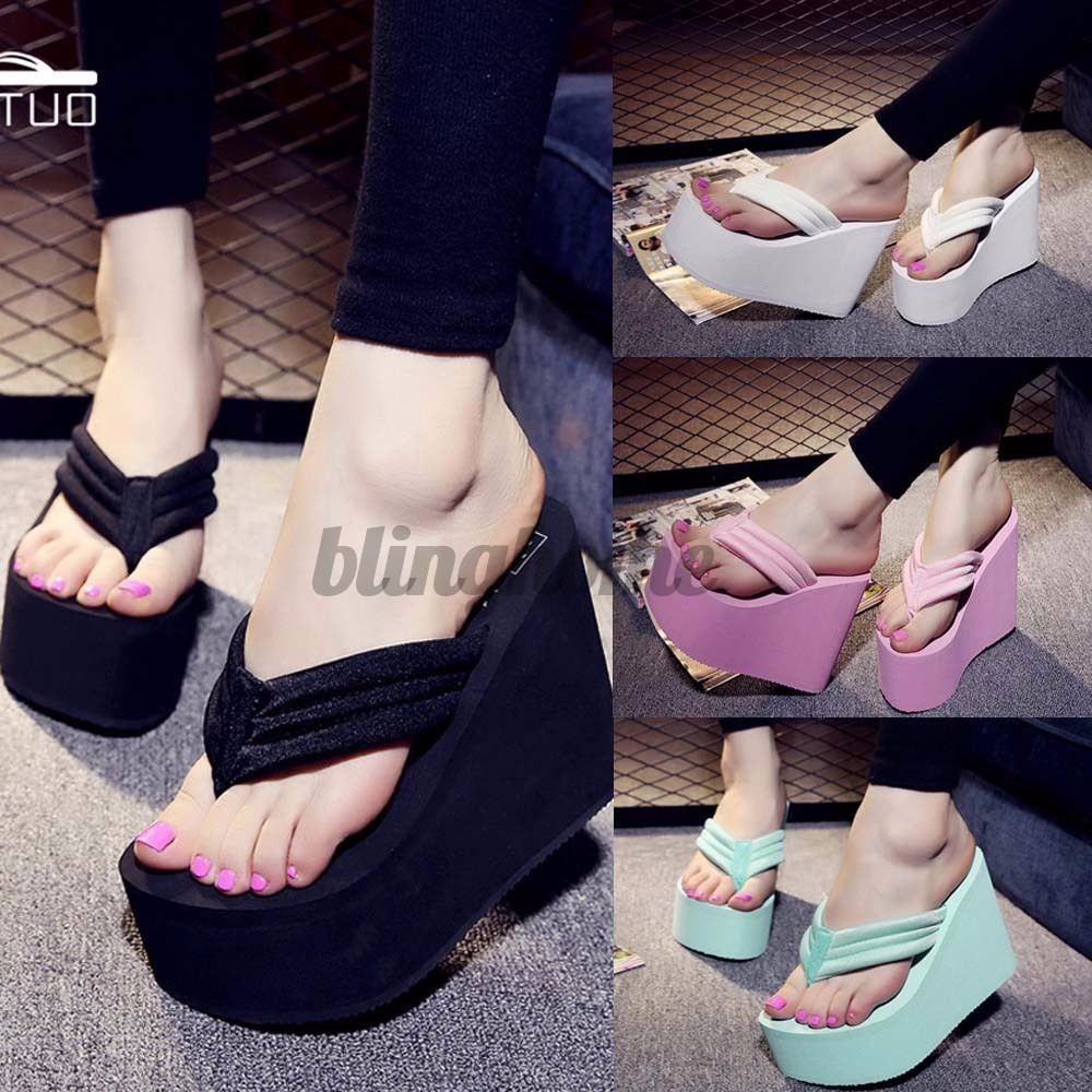 MC1 Wedges รองเท้าแตะรองเท้าส้นสูงเซ็กซี่ของผู้หญิง