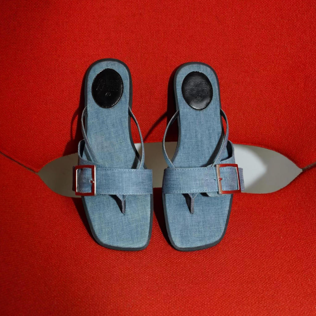 womenager - Kimber Denim รองเท้าผู้หญิง รองเท้าแตะแฟชั่น สวมใส่ง่าย
