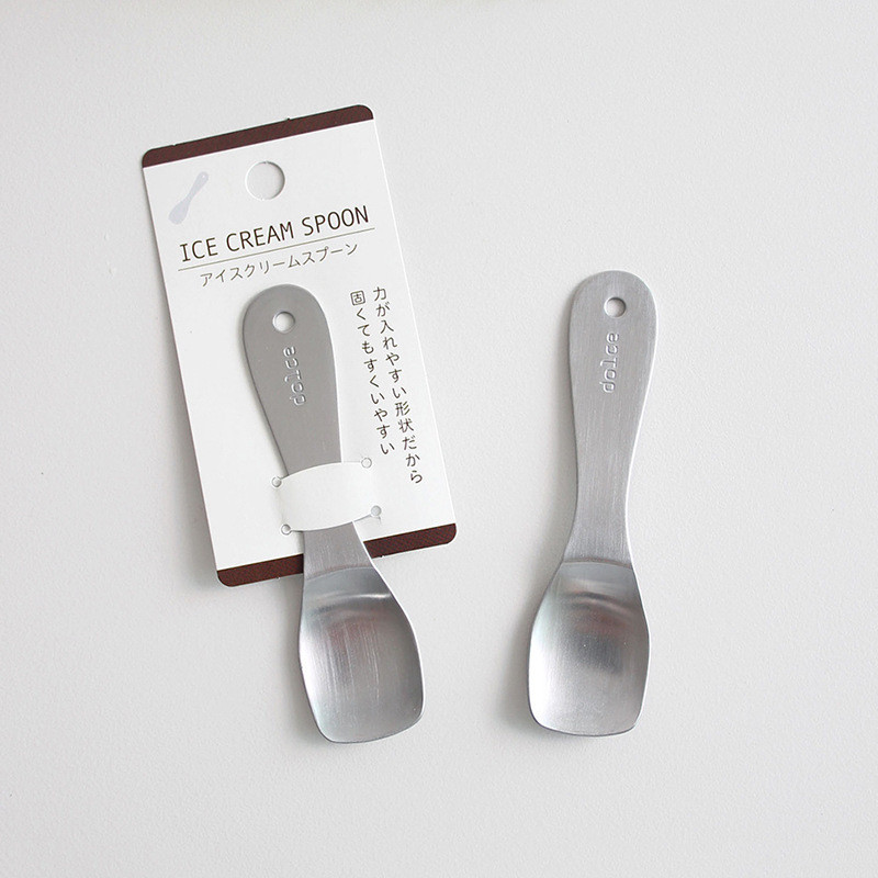 xinpin Imported from Japan Echo Metallic Thermal Ice Cream Spoon, Cake Dessert Spoon, Creative Yogur