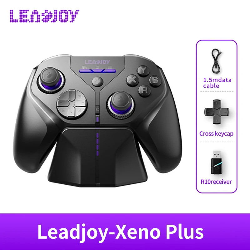 LeadJoy XENO PLUS ตัวควบคุมเกมไร้สายบลูทูธสลับสวิตช์ Hall-Effect Linear Trigger E-sports Performance เกมแพดเกม