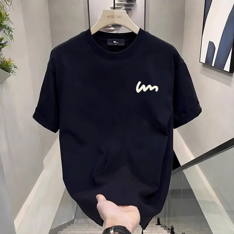 เสื้อยืดแขนสั้นผู้ชายผ้าฝ้ายทุกการแข่งขัน 2026 ฤดูร้อนใหม่สบาย ๆ เสื้อยืดคอกลมกีฬาด้านบน
