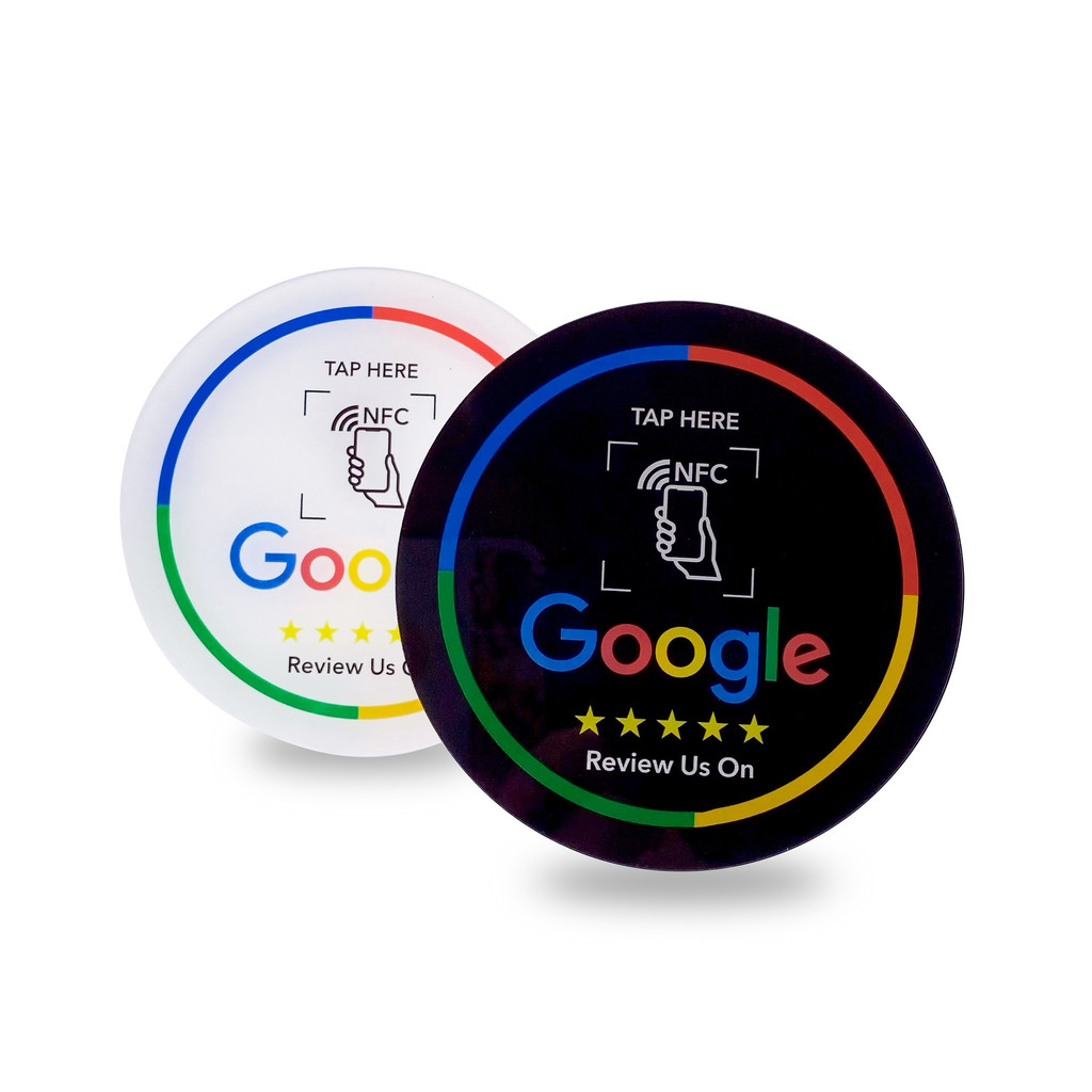 Spot Goods#NFC Round table sticker NTAG213/215Acrylic Google Review Cards are selling well0303WW