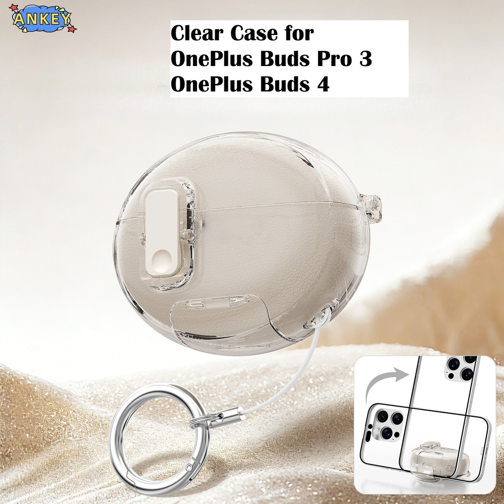 Clear Case for OnePlus Buds Pro 3 Case Protective Transparent Clear TPU Covers OnePlus Buds 4 Bluetooth Earphone Shell Headphone Portable with Cleaning Pen