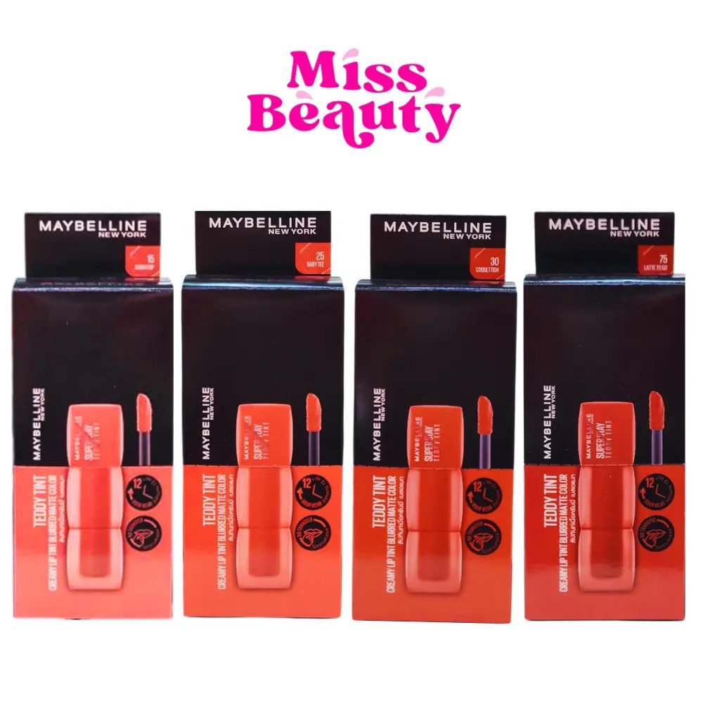 (กล่องx6) Maybelline New York Super stay Teddy Tint Maybelline New York Super stay Teddy Tint 2 ml. 