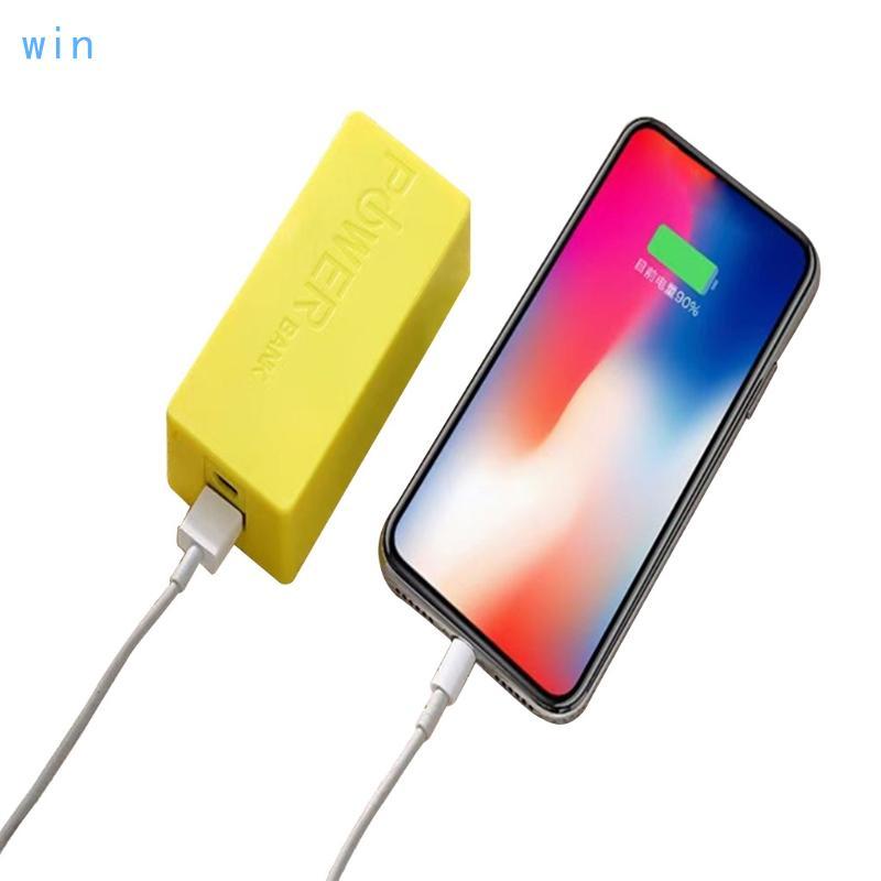 Win USB Charger สําหรับกรณี 2x18650 สําหรับโทรศัพท์สมาร์ทอิเล็กทรอนิกส์ชาร์จมือถือ Stroage Box