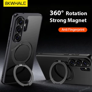 BKWHALE 360 Magnetic Ring Matte Case สําหรับ Samung Galaxy S26 S25 S24 S23 Ultra A57 A56 A55 A54 A37 A36 A35 A34 A27 A26 A25 A24 A17 A16 A15 A06 A14 โทรศัพท์ปลอก