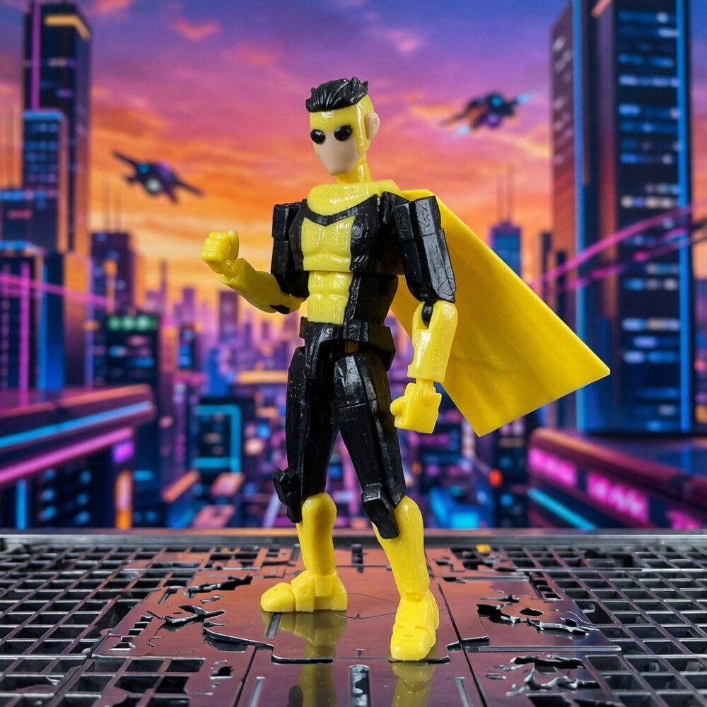 พร้อมสต็อก Indincble Young Man Invncble4 Invncble Mark vs Almighty Hand-Made Model 3D Printing Joint
