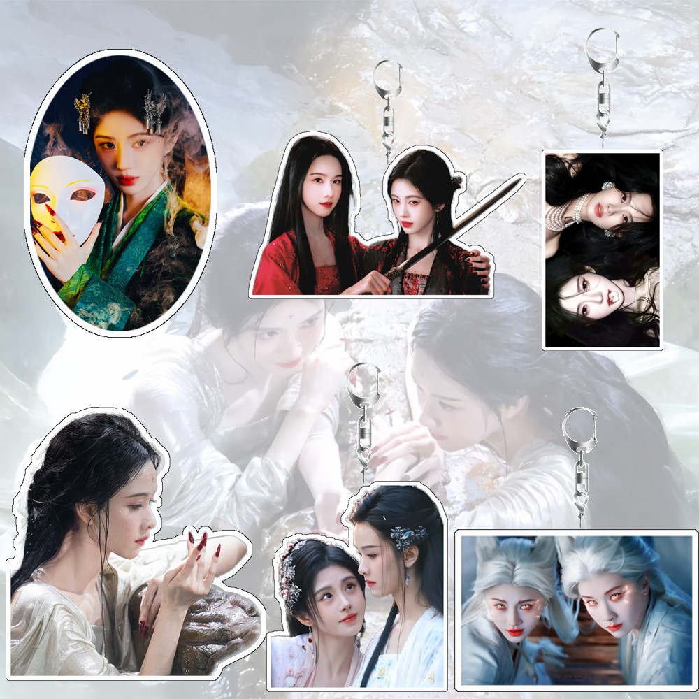 VEIL OF SHADOWS Ju Jingyi Chen Duling พวงกุญแจอะคริลิคกระเป๋าเป้สะพายหลังจี้ของขวัญ