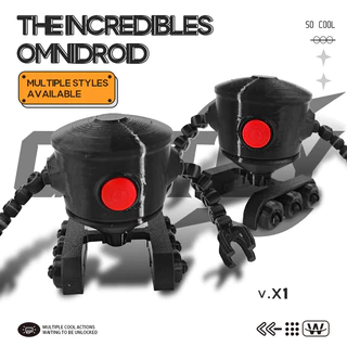 [หุ่นยนต์รอบด้าน] The Incredibles Animation Peripheral Articulated All-Round Robot Figure Toy