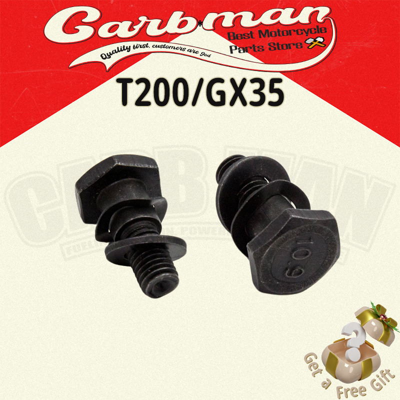 【ราคาส่ง】2ชิ้น/1ชุด GX35-28 น็อต คลัช GX35 TL43 430 328 T200 ชุดน็อตพร้อมแหวนสปริง เครื่องพ่นยา เครื