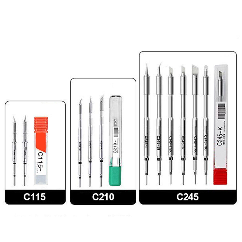 ชุดหัวแร้งบัดกรีสําหรับงานแม่นยําพร้อมสถานีบัดกรี C210 C245 และ C115