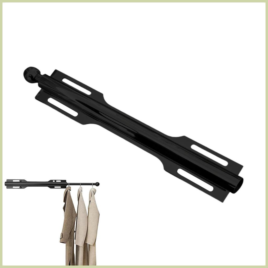 Valet Rod พร้อมตะขอสแตนเลสดึงออกหดเลื่อนตู้เสื้อผ้า Valet Rod สําหรับห้องซักรีดห้องนอน fescanth